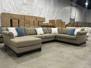 Jonathan Louis Taupe U-Shaped Sectional
