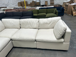 Albany Park Kova Box Cushion Corner Sectional (Dune Performance Linen)