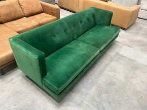 CB2 Emerald Velvet Avec Sofa