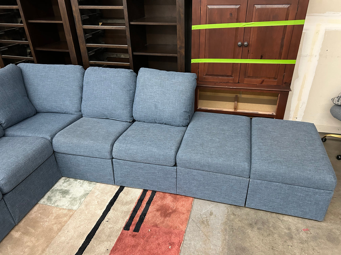 Modular Blue Sectional