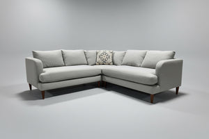 Ravine Home Light Blue MCM Corner Sectional