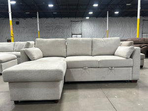 Coddle Luke Trundle Sleeper Sofa w/Reversible Chaise (Beige)
