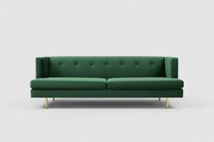 CB2 Emerald Velvet Avec Sofa