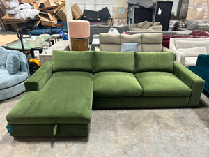 BRAND-NEW Joybird Holt Sectional w/Storage Chaise (Royale Forest)