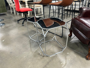 Mirrored Nesting Table Set