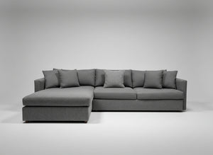 Bassett Dark Gray Allure Track Arm Chaise Sectional