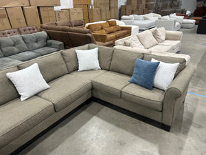 Jonathan Louis Taupe U-Shaped Sectional