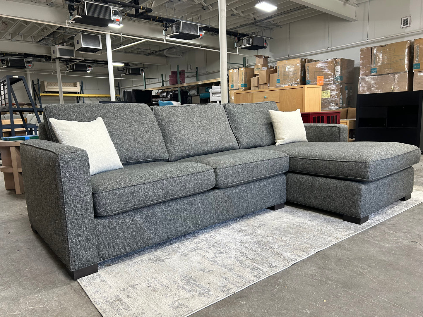 Room & Board Dark Gray Morrison Sectional
