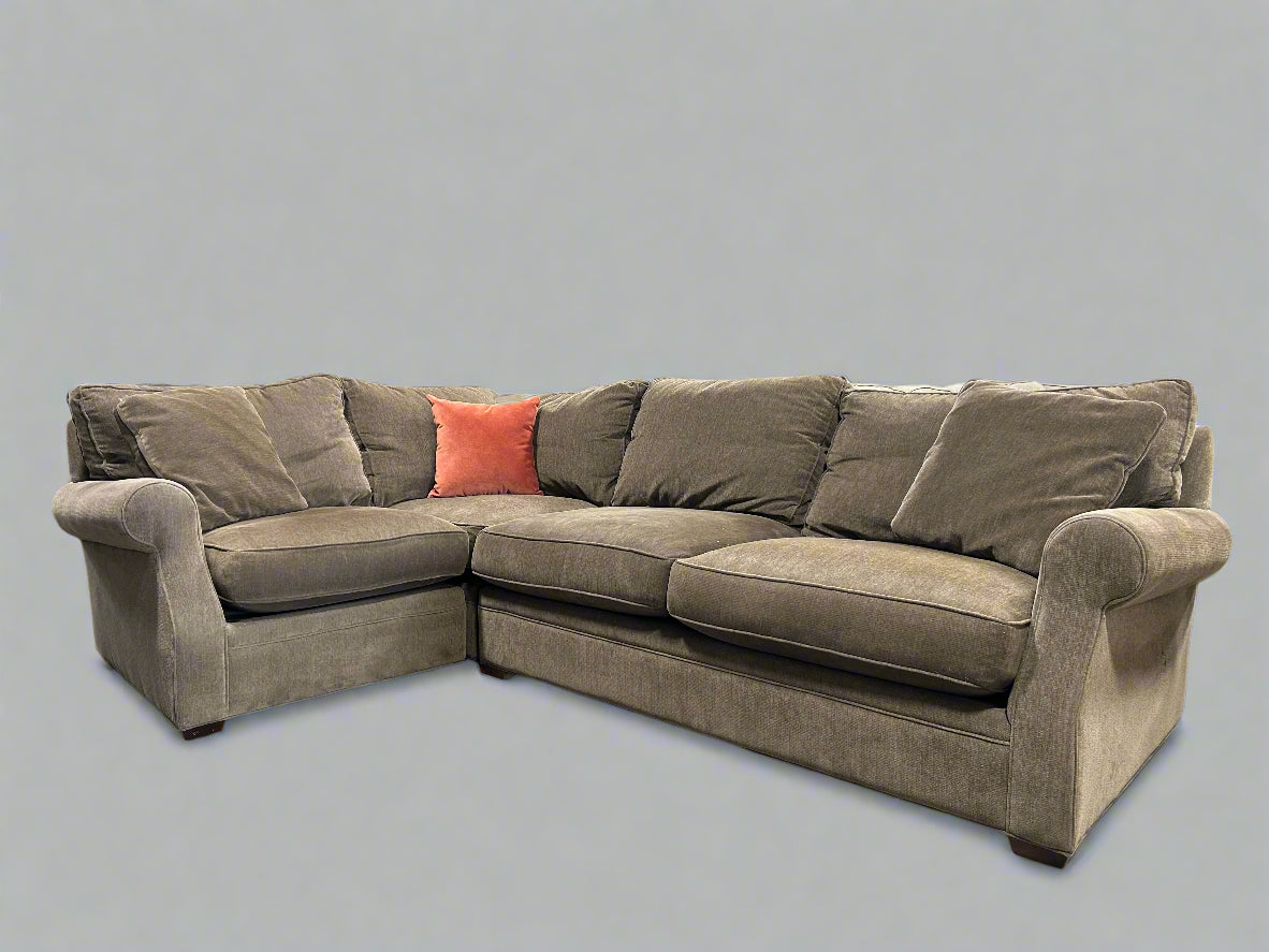 3-Pc Arhaus Brown Camden Collection Sectional