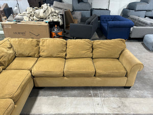 Contemporary Tan L-Shaped Sectional