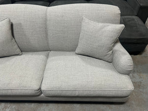 Ethan Allen Gray 76” Oxford Sofa