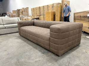*Brand-New* Moe’s Home Callan Leather Dark Brown Sofa