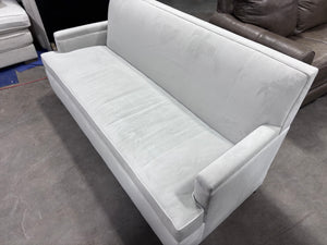 Highland House 78'' Frost Gray Velvet Sofa