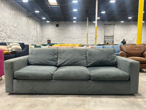 Room & Board Blue Velvet Taft Sofa (by American Leather)