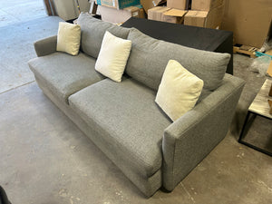 Crate & Barrel Light Gray Lounge Collection Sofa