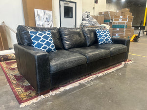 Black Leather Sleeper Sofa