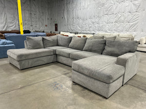 Contemporary Gray U-Shaped Sectional