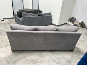 Crate & Barrel 88” Axis Sofa (Nickel)
