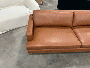 Albany Park 86'' Lido Sofa w/Storage Ottoman (Cognac)