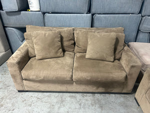 Crate & Barrel 2-Pc Taupe Axis Sofa Set