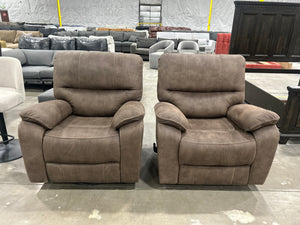 Henley Microsuede Glider Recliner Set