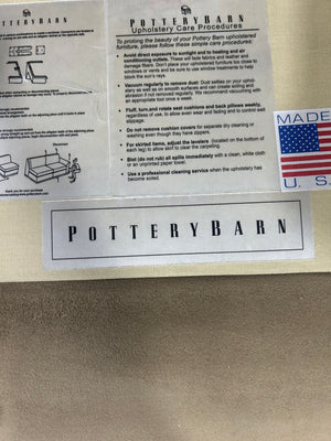 Pottery Barn 3-Pc Pearce Roll Arm Sectional