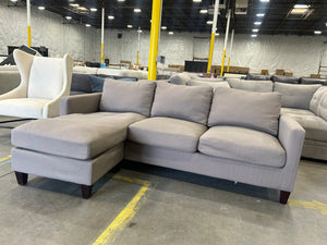 World Market Taupe Reversible Chaise Sectional