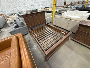 Restoration Hardware Jameson in Antiqued Coffee Full Bed Frame and Dresser
