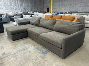 American Signature 2-Pc Gray Jasper Chaise Sectional