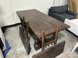 Restoration Hardware Salvaged Wood Extension Dining Table