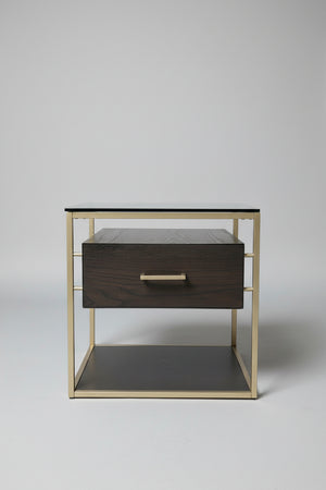 Glass Top MCM Nightstand