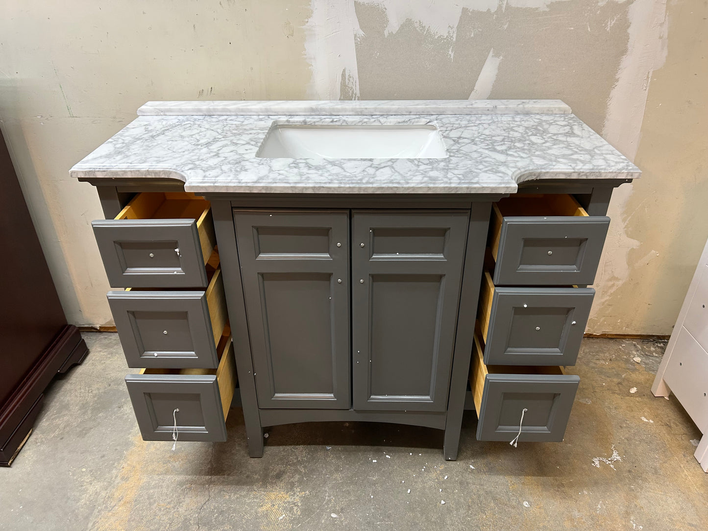 Luz 48” Gray Bathroom Vanity