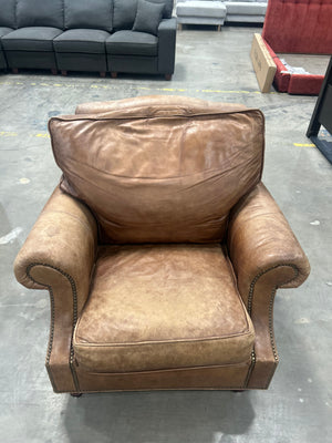 Leather Master Full-Grain Leather Arm Chair