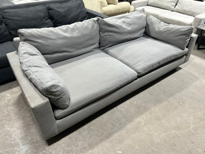 West Elm 92” Harmony Swoop Sofa (Pewter Gray)