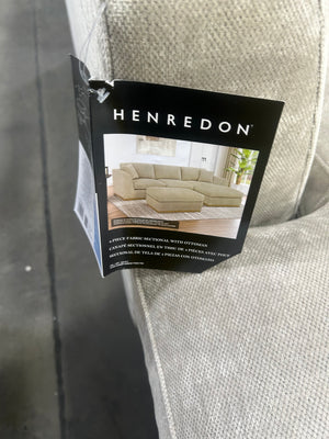 *New* Henredon Caley Reversible Sofa Chaise w/Ottoman