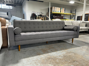 Gray Tufted MCM Sofa