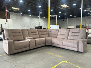 *New* Barcalounger Carmelo Fabric Power Sectional