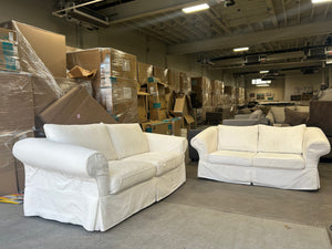 Rowe Furniture 2-Pc White Sofa & Loveseat Set