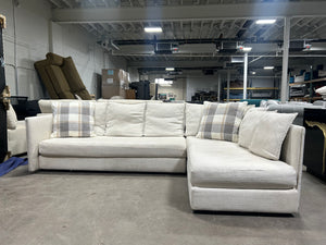 West Elm 2-Pc Serene Chaise Sectional (Natural)