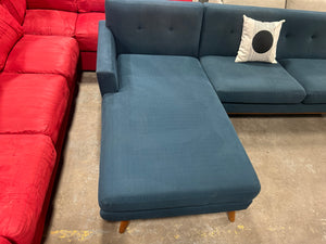 Modway Engage Teal MCM Chaise Sectional