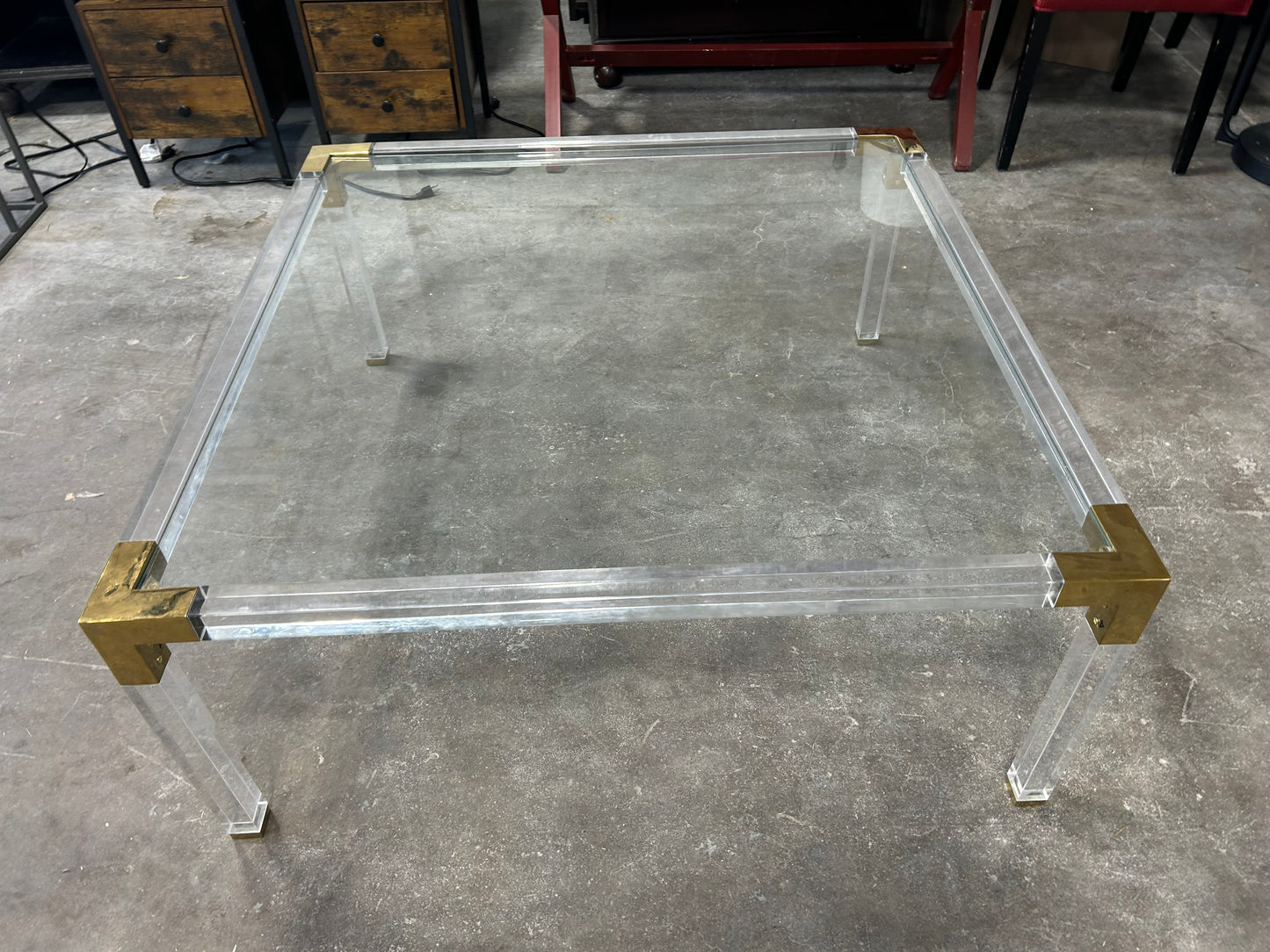 Glass & Acrylic Sentry Coffee Table