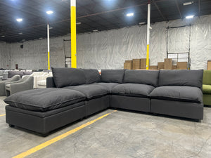 Albany Park Kova Pillow Cushion Pit (Slate Performance Linen)