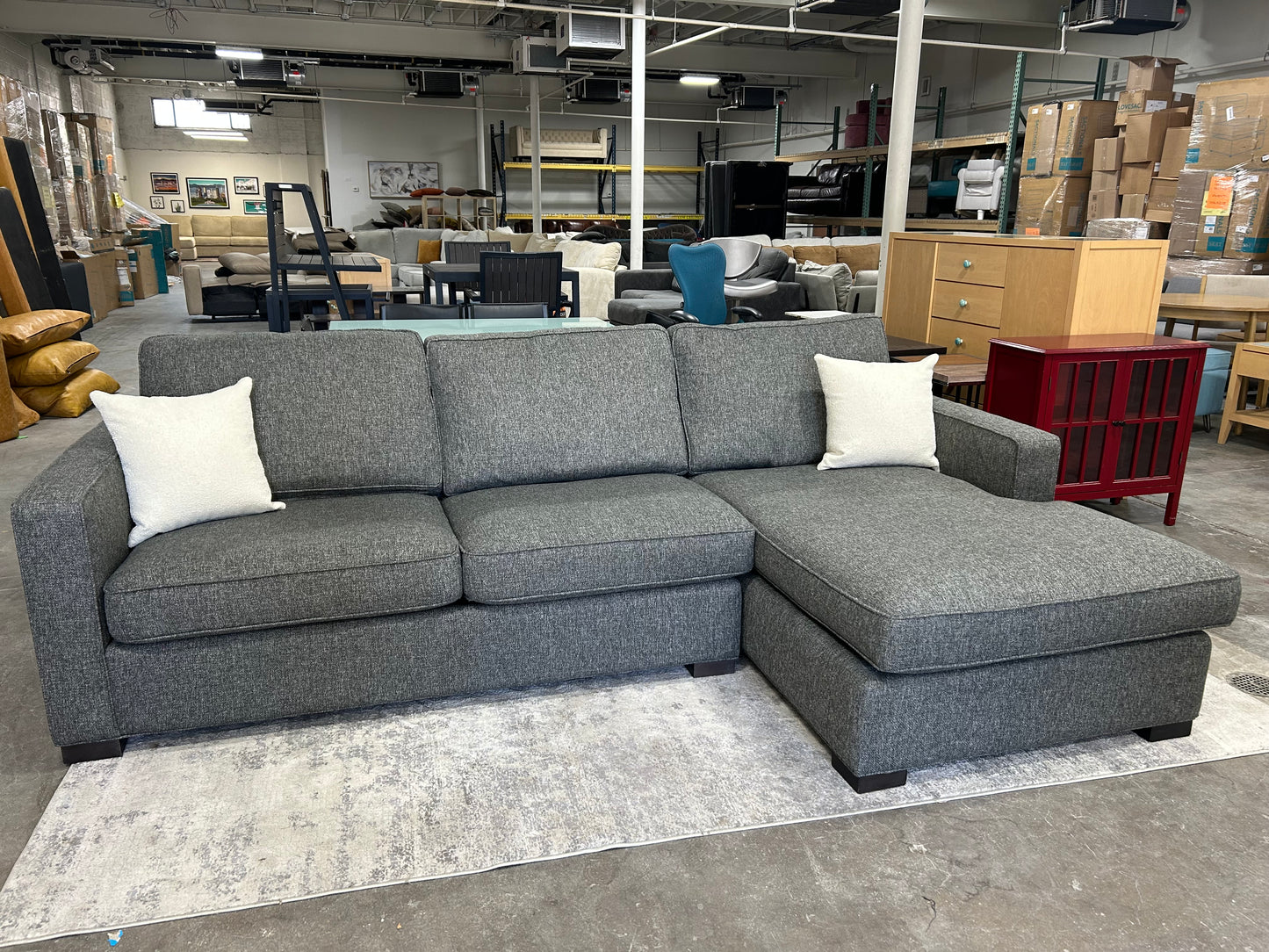 Room & Board Dark Gray Morrison Sectional