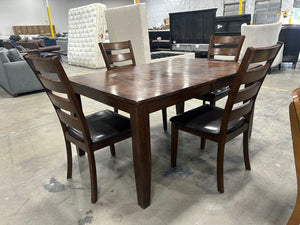5-Pc Wooden Dining Set