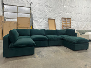 Albany Park Kova Modular U-Shape Sectional (Dark Teal)