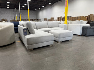 Synergy Drayden Fabric Sectional w/Ottoman