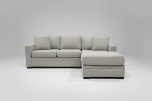 Jonathan Louis Light Gray Chaise Sectional