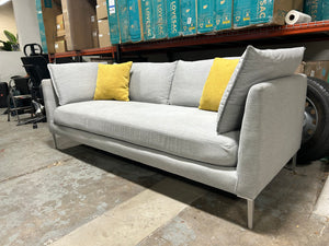 Room & Board Light Gray 84'' Palm Sofa