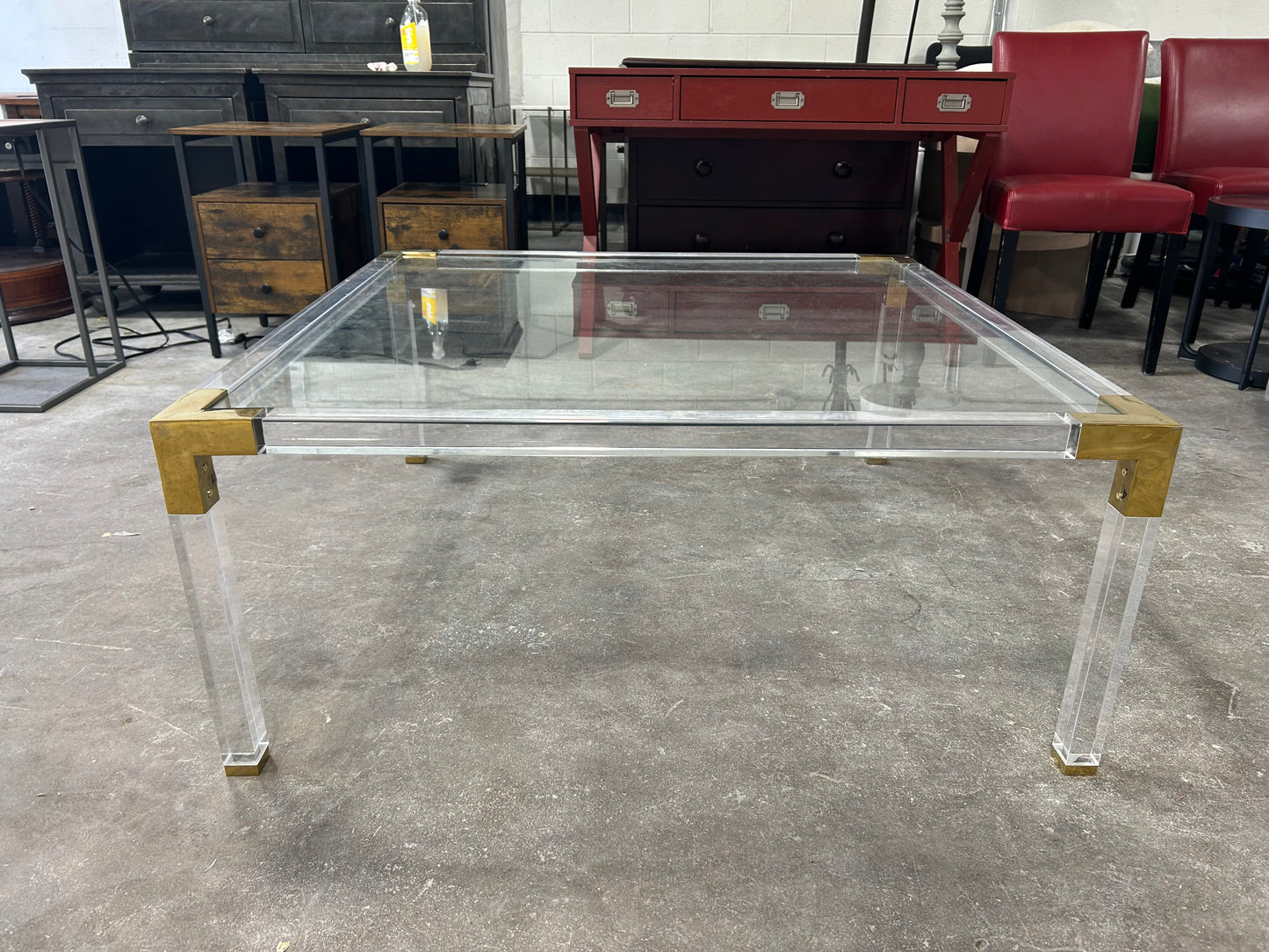Glass & Acrylic Sentry Coffee Table
