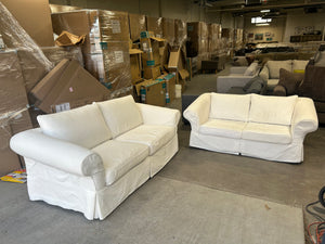 Rowe Furniture 2-Pc White Sofa & Loveseat Set